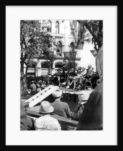 Rally in Parliament Street, Ramsey, Isle of Man by George Bellett Cowen
